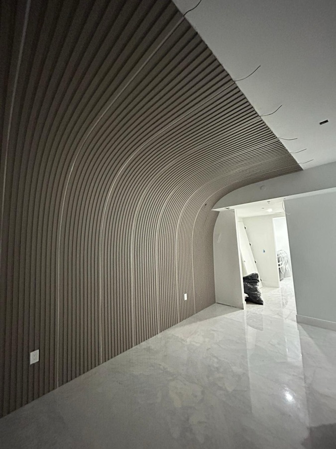 BTO slatted panel in a project outside Brazil