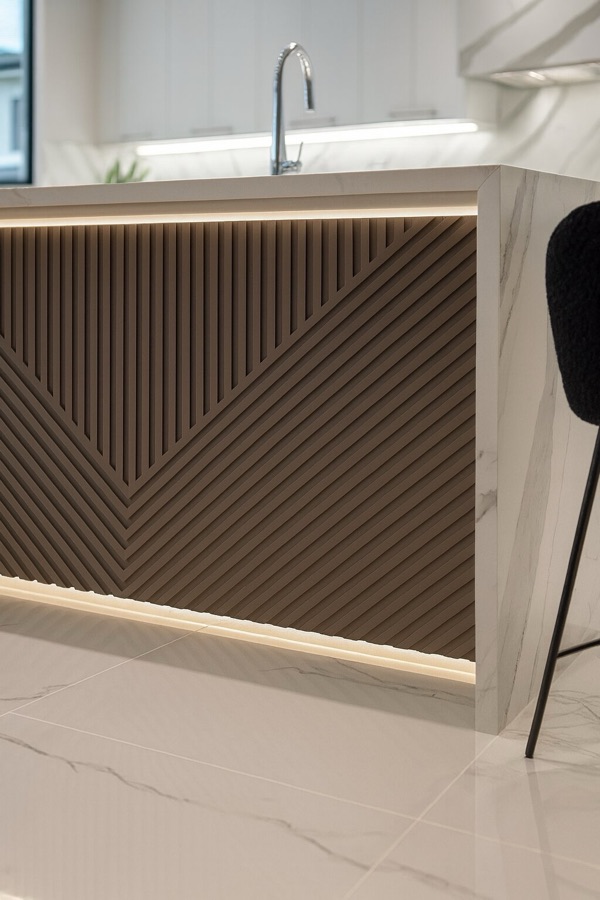 Room with BTO slatted panels