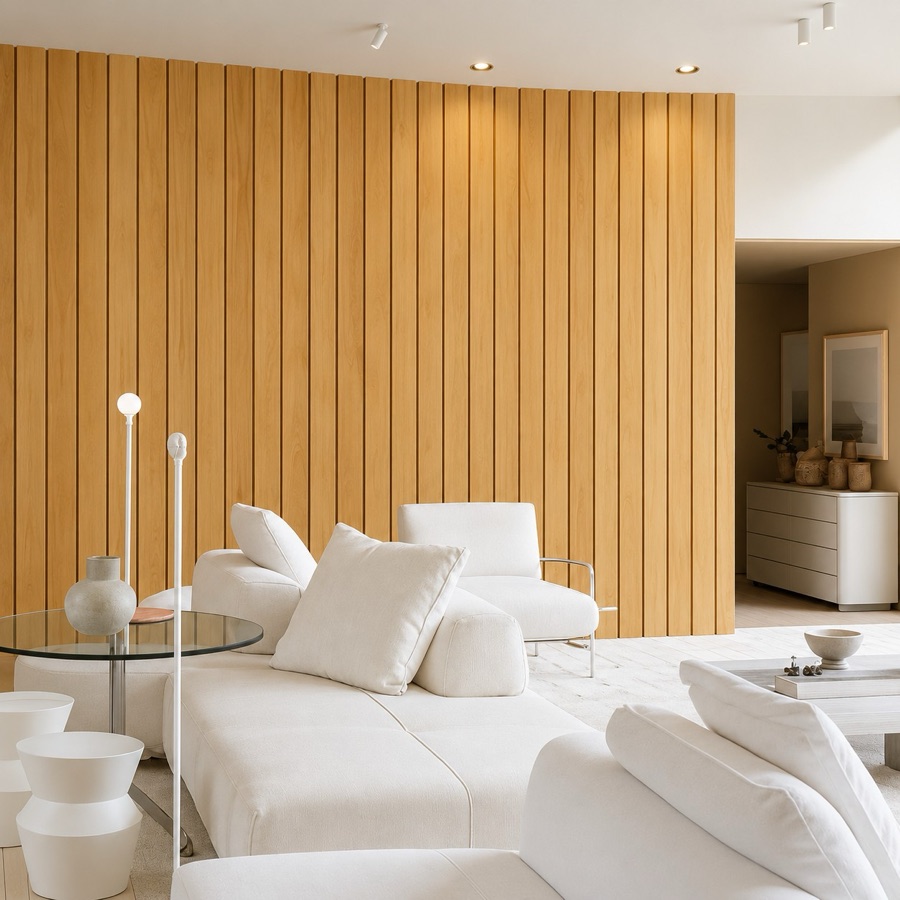 Painel Ripado de Madeira: ambiente