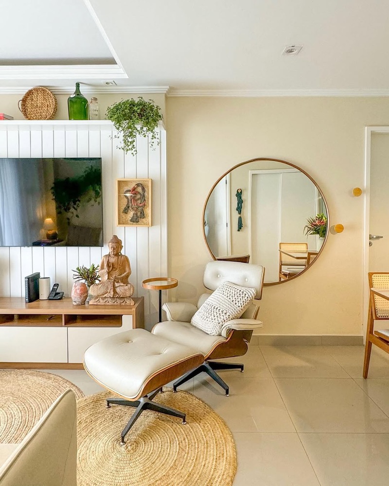 Projeto de Trato na Casa: Antes e depois da sala da Ju Knust