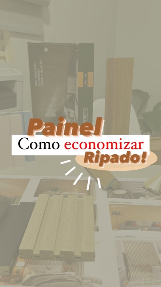 Projeto de Eudi Medeiros: Como economizar no painel ripado