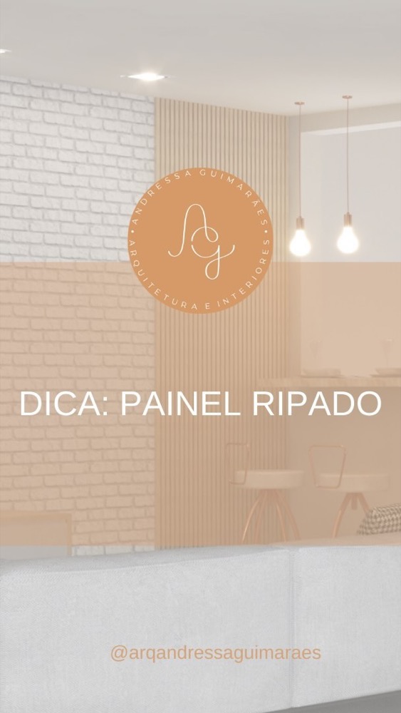 Projeto de Studio AG Arquitetura: Consultoria: ripado com tijolinhos brancos